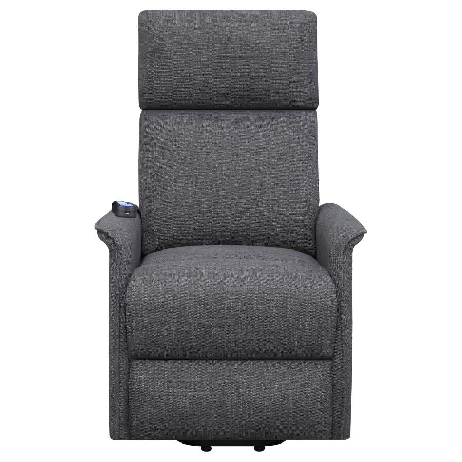 Herrera Grey Power Lift Massage Chair - furniture place usa