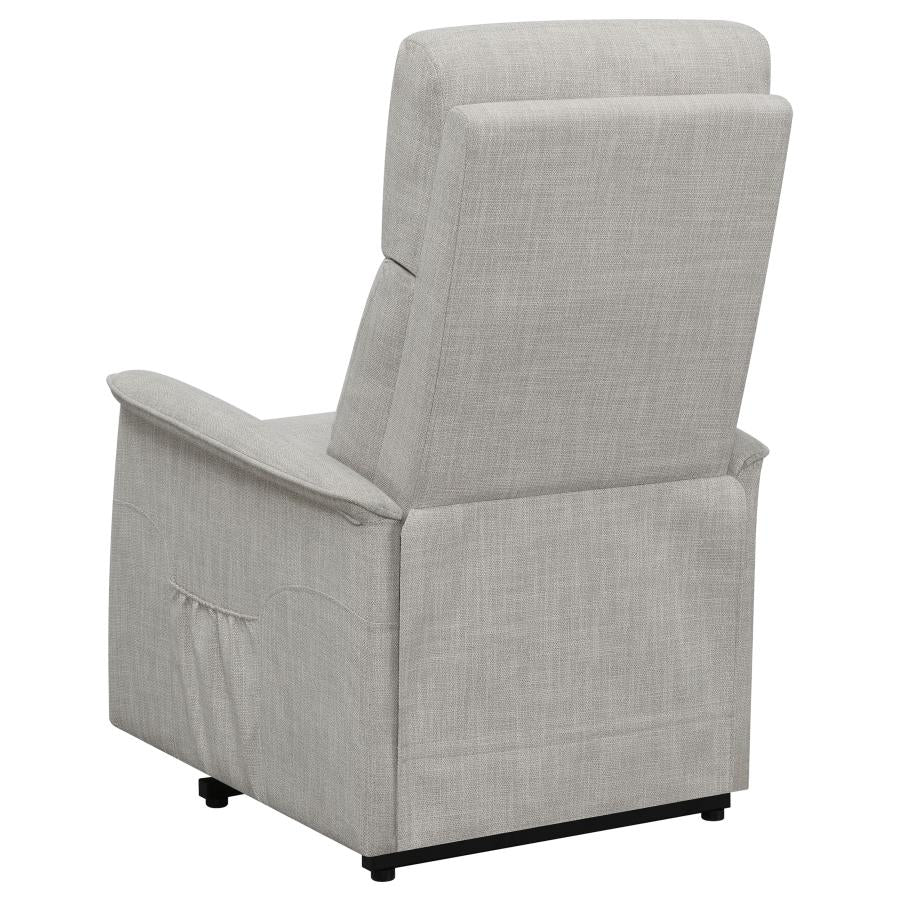 Herrera Beige Power Lift Massage Chair - furniture place usa