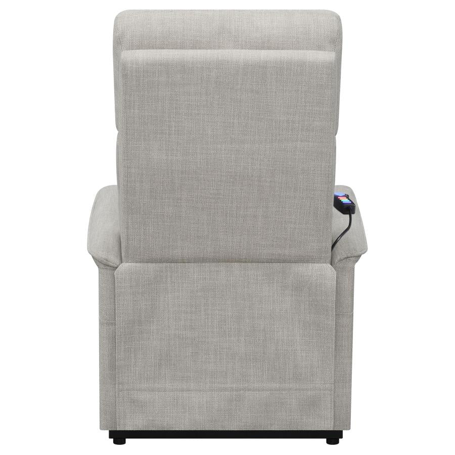 Herrera Beige Power Lift Massage Chair - furniture place usa