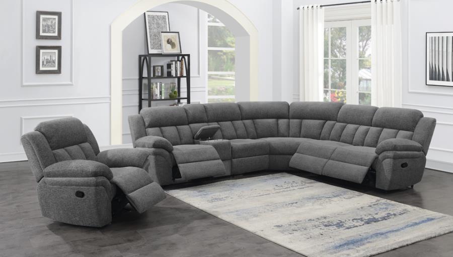 Bahrain Grey Glider Recliner - furniture place usa