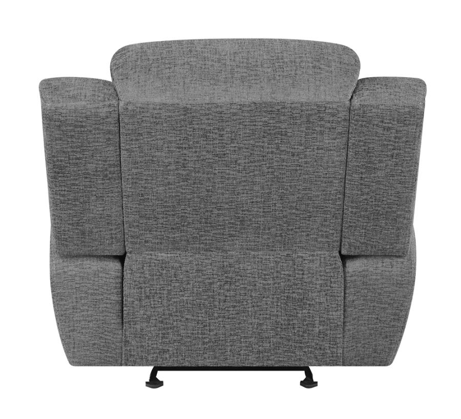 Bahrain Grey Glider Recliner - furniture place usa