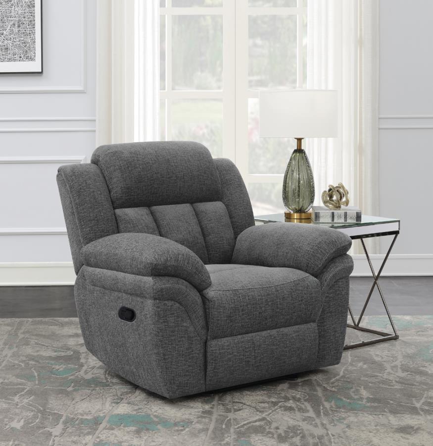 Bahrain Grey Glider Recliner - furniture place usa