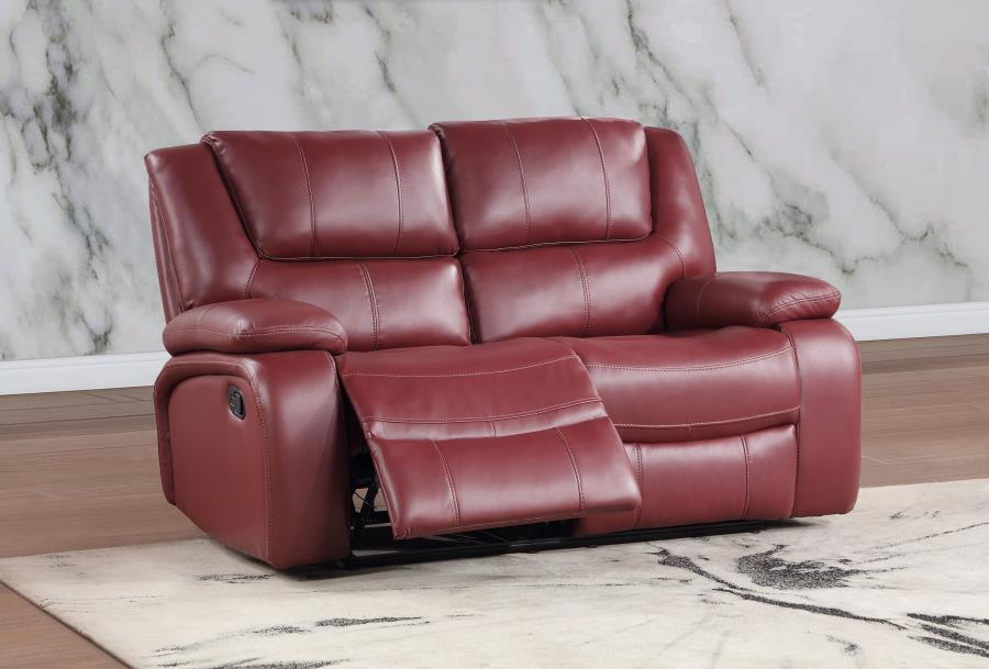 Camila Red Motion Loveseat - furniture place usa