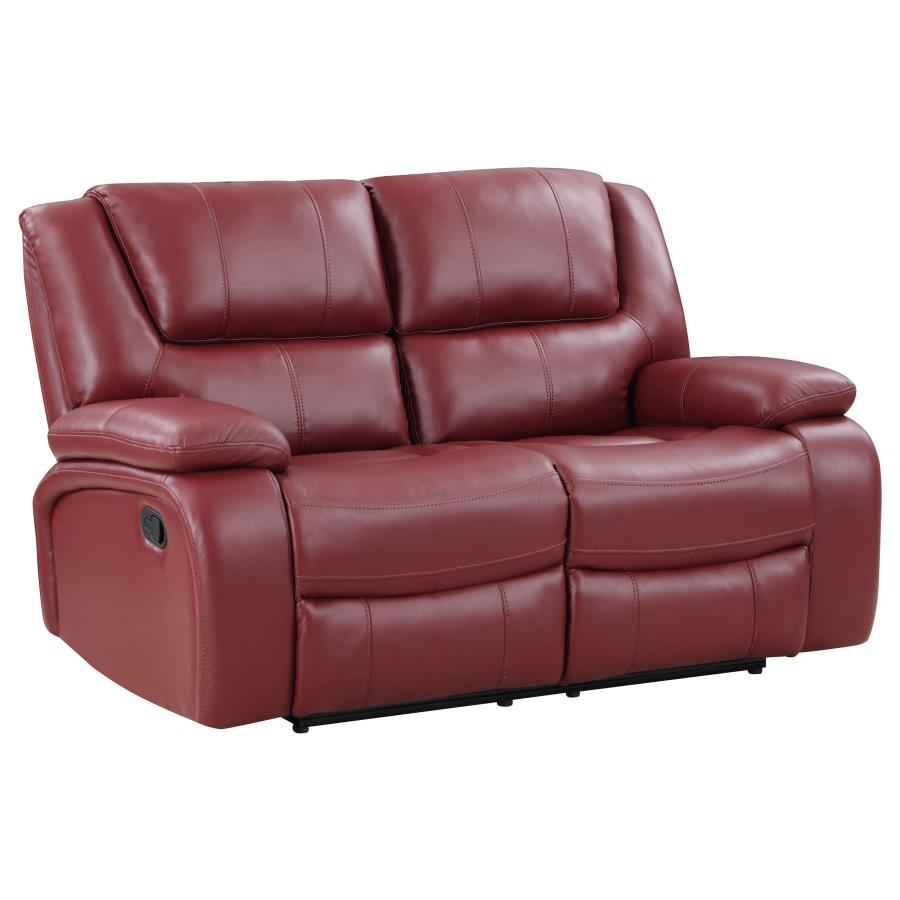 Camila Red Motion Loveseat - furniture place usa