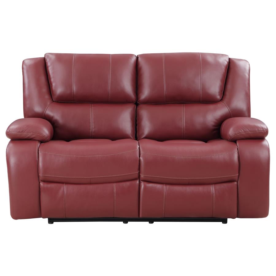 Camila Red Motion Loveseat - furniture place usa