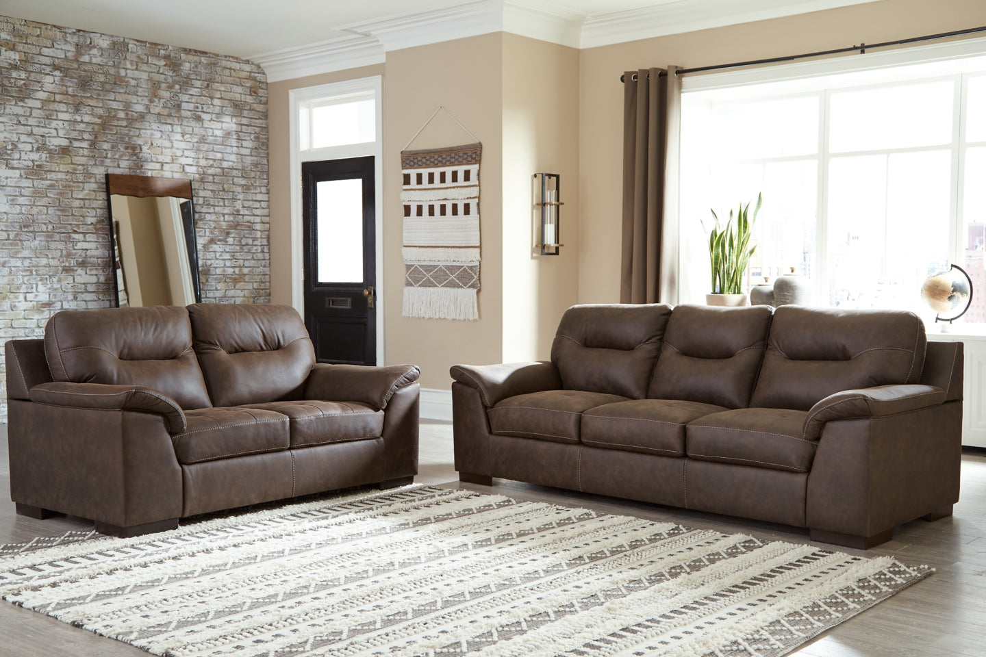 Maderla Sofa and Loveseat - furniture place usa