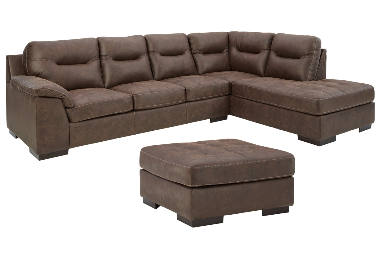 Maderla 2-Piece Sectional with Ottoman - PKG010997 - furniture place usa
