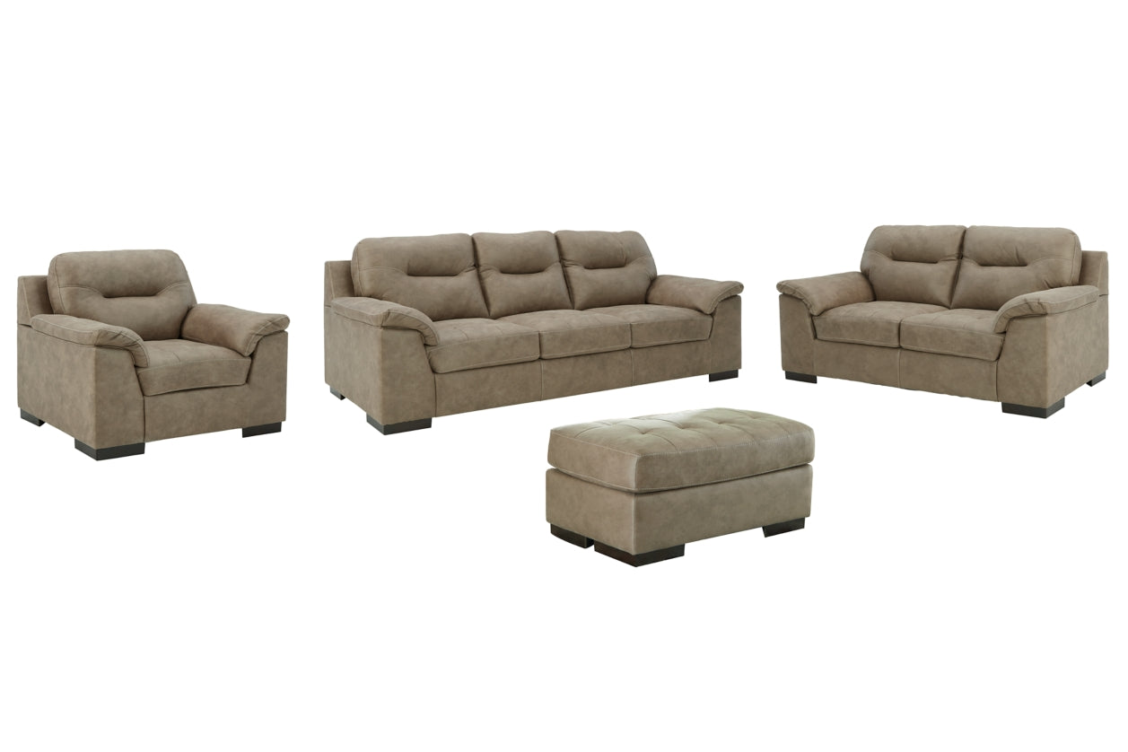 Maderla Sofa, Loveseat, Chair and Ottoman - furniture place usa
