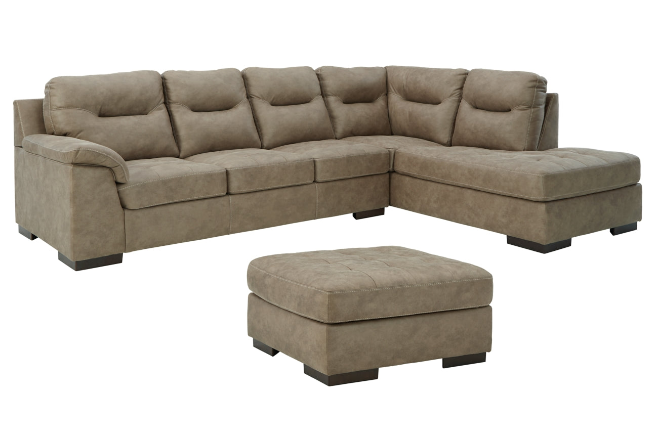 Maderla 2-Piece Sectional with Ottoman - PKG011003 - furniture place usa