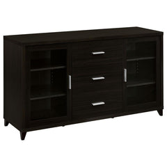 Lewes Brown 4 Pc Entertainment Center - furniture place usa