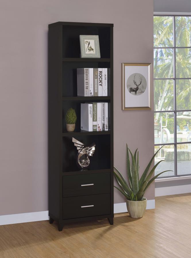 Lewes Brown Media Tower - furniture place usa