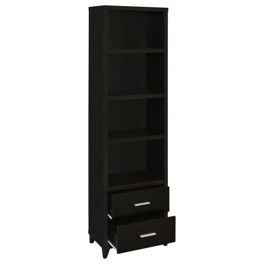 Lewes Brown Media Tower - furniture place usa
