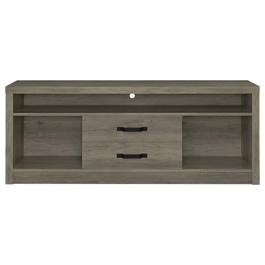 Burke Grey 3 Pc Entertainment Center - furniture place usa
