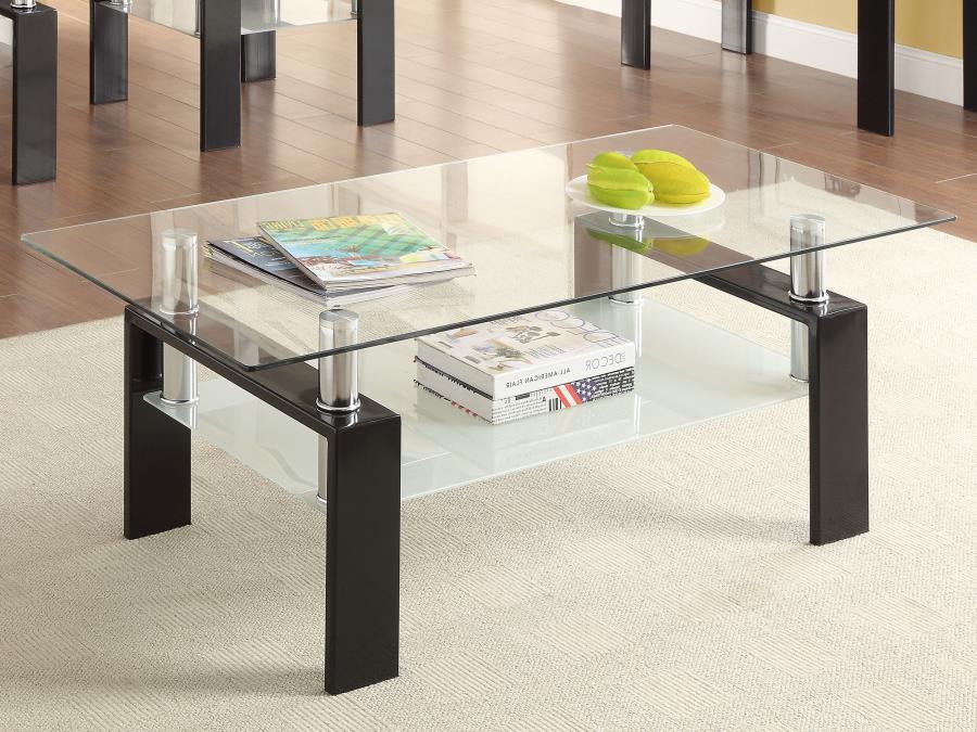 Dyer Black Coffee Table - furniture place usa