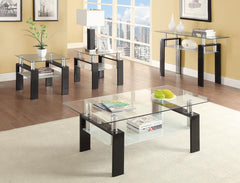 Dyer Black Sofa Table - furniture place usa