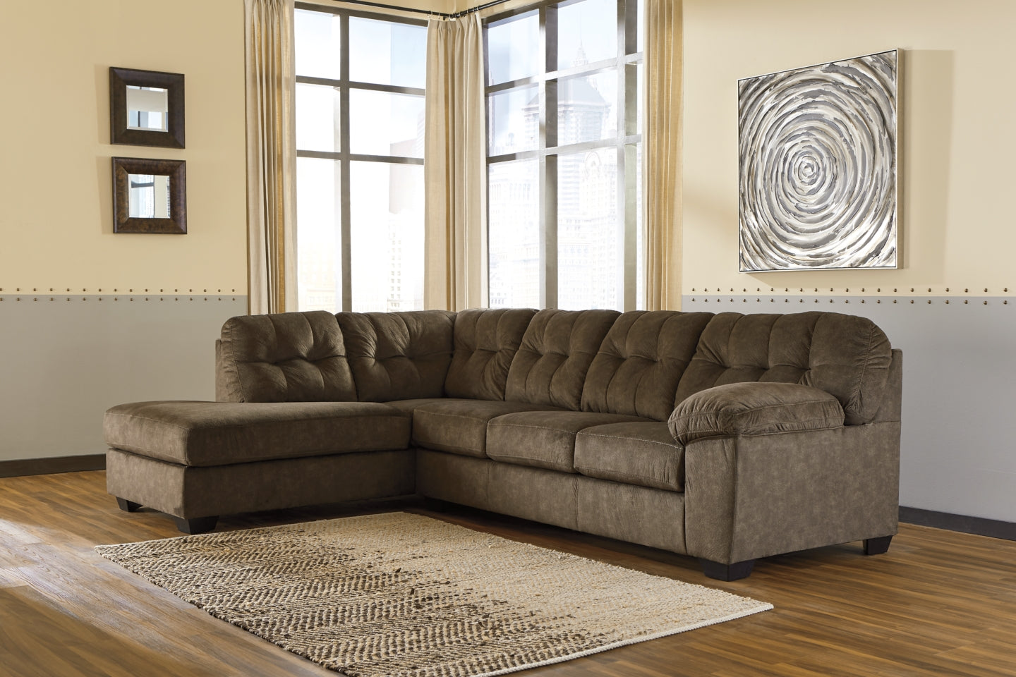 Accrington 2-Piece Sectional with Ottoman - PKG001584 - furniture place usa