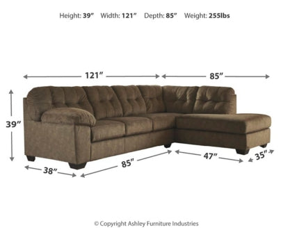 Accrington 2-Piece Sectional with Ottoman - PKG001585 - furniture place usa