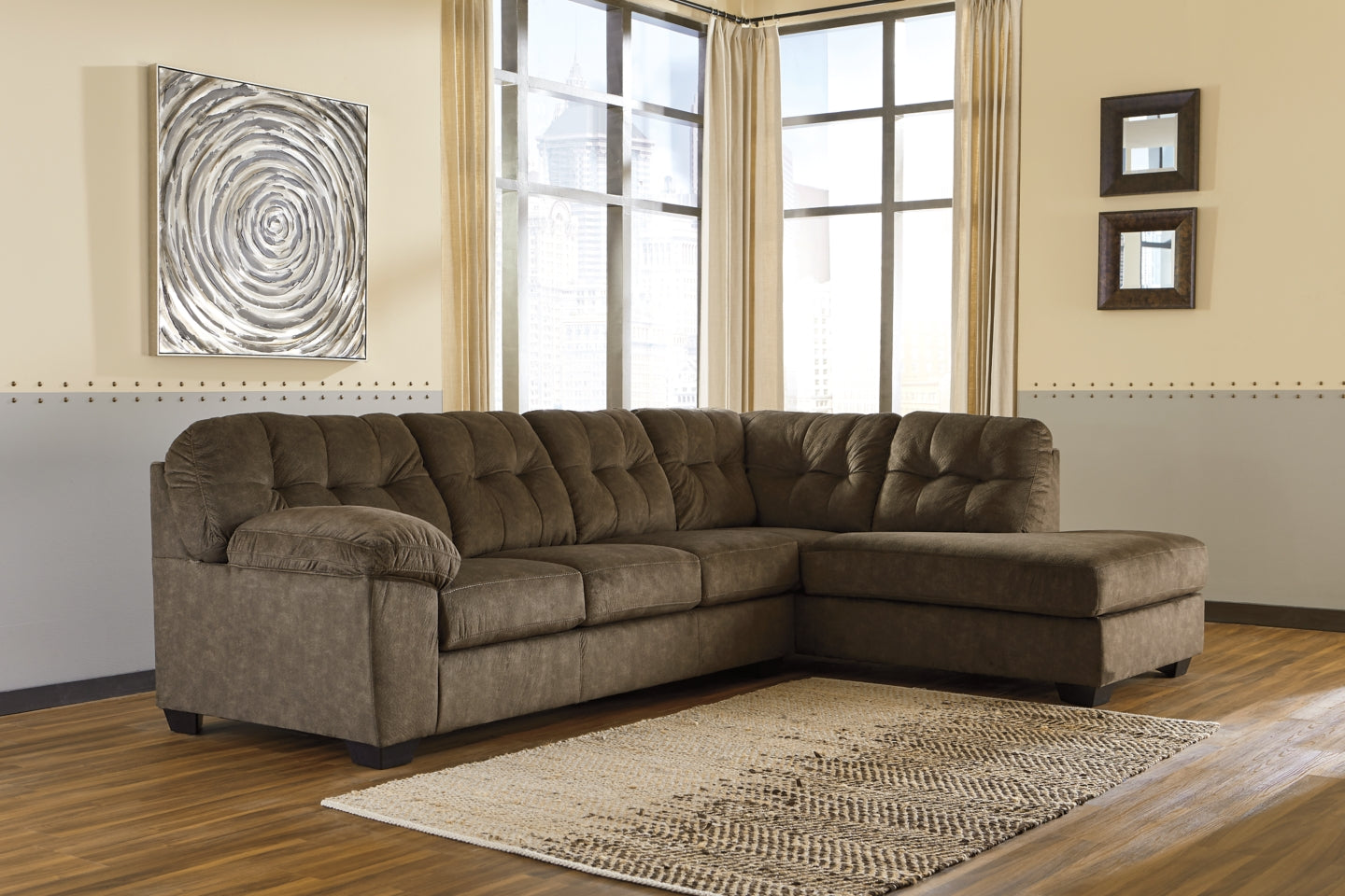 Accrington 2-Piece Sectional with Ottoman - PKG001585 - furniture place usa