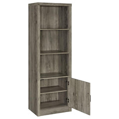 Burke Grey Media Tower - furniture place usa