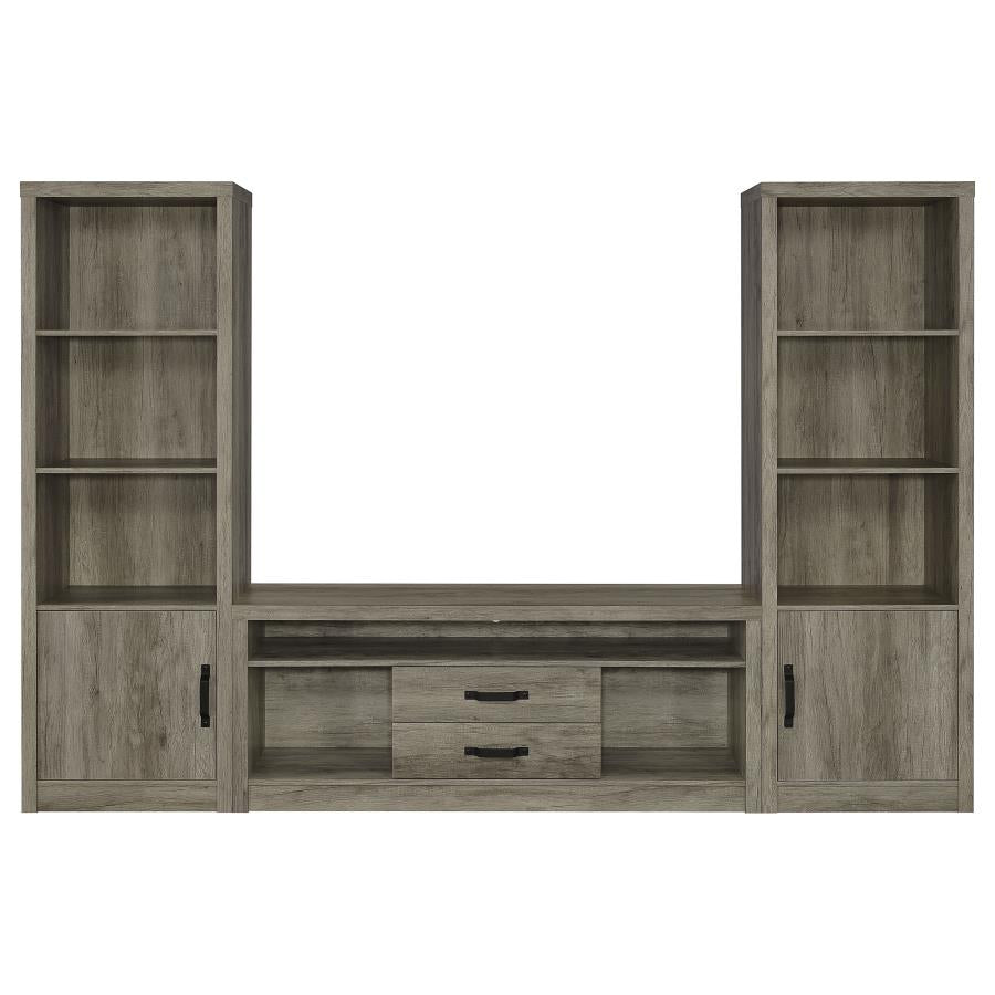 Burke Grey Media Tower - furniture place usa