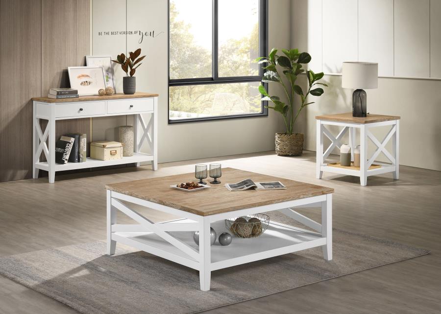 Maisy Brown Coffee Table - furniture place usa