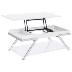 Marcia White Lift Top Coffee Table - furniture place usa