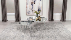 Kaelyn Silver 2 Pc Nesting Coffee Table - furniture place usa