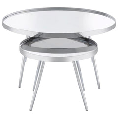 Kaelyn Silver 2 Pc Nesting Coffee Table - furniture place usa