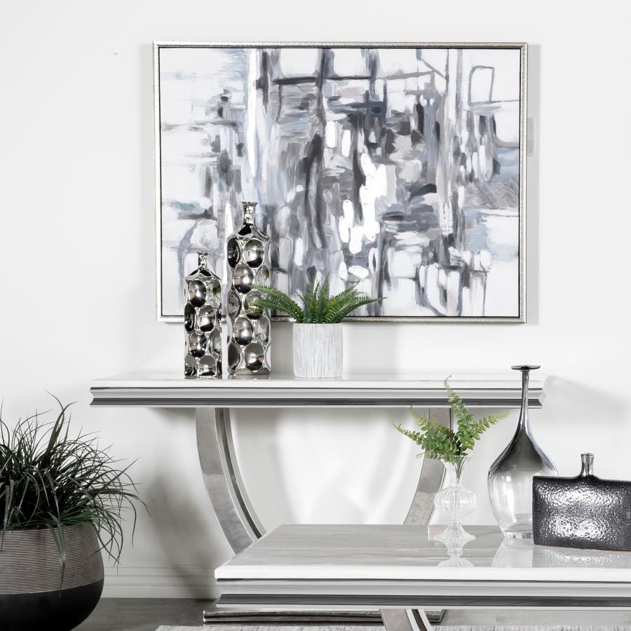 Kerwin White Sofa Table - furniture place usa
