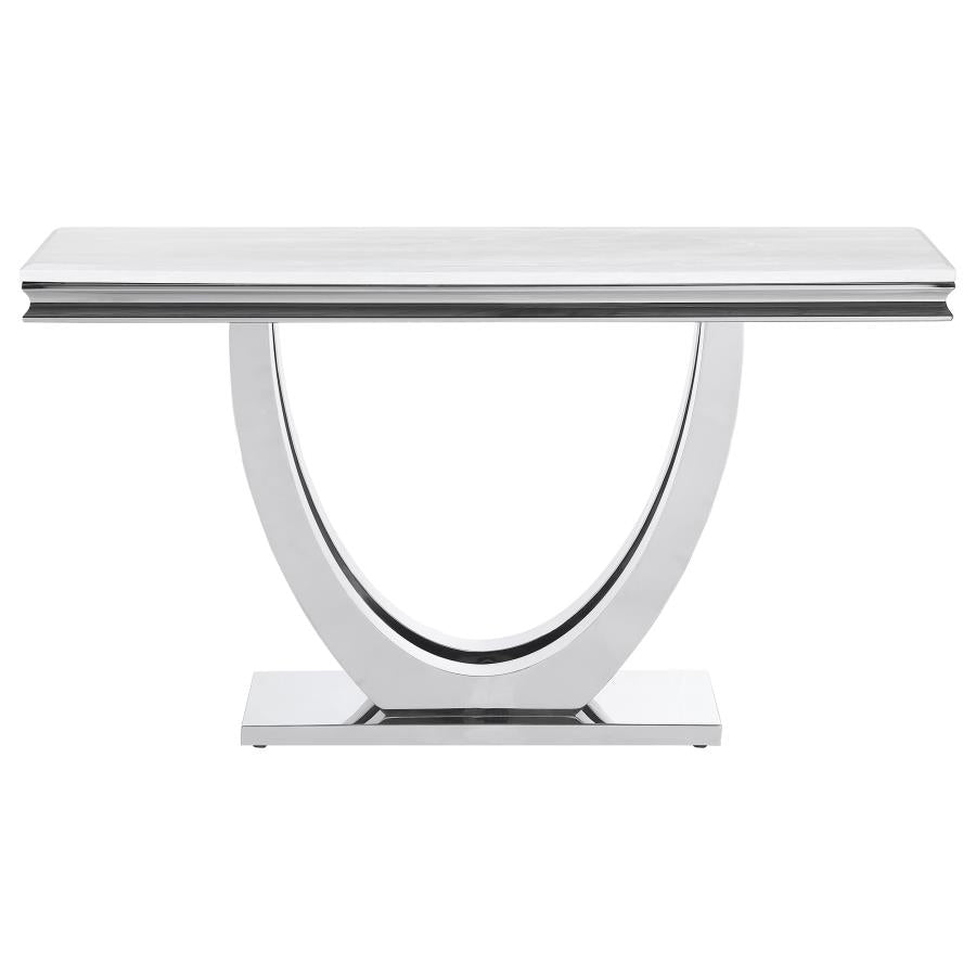 Kerwin White Sofa Table - furniture place usa