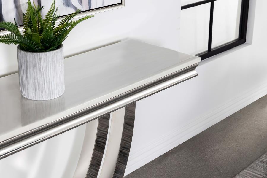 Kerwin White Sofa Table - furniture place usa