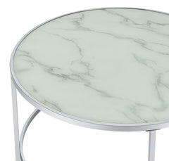 Lynn Silver 2 Pc Nesting Coffee Table - furniture place usa