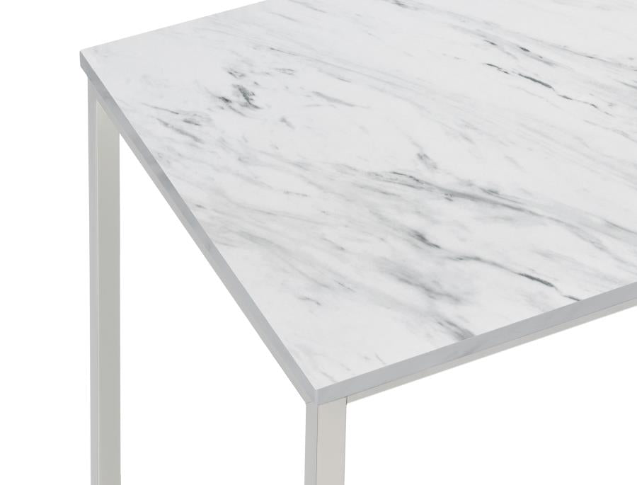 Leona White Coffee Table - furniture place usa
