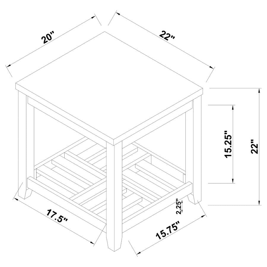 Cliffview Grey End Table - furniture place usa