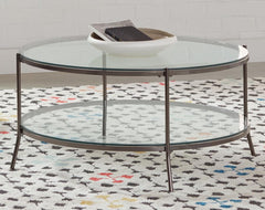 Laurie Black Coffee Table - furniture place usa