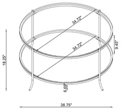 Laurie Black Coffee Table - furniture place usa