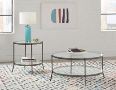 Laurie Black Coffee Table - furniture place usa
