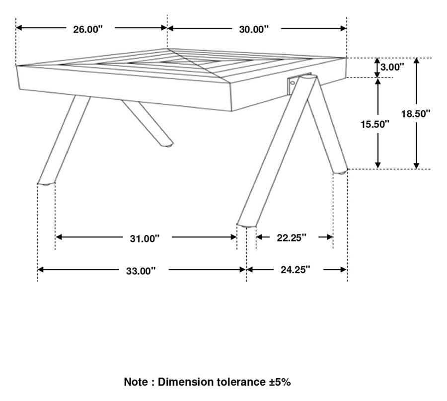 Avery Brown Coffee Table - furniture place usa