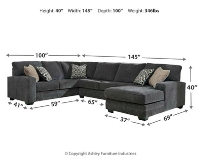 Tracling 3-Piece Sectional with Chaise - furniture place usa
