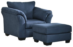 Darcy Chair and Ottoman - furniture place usa