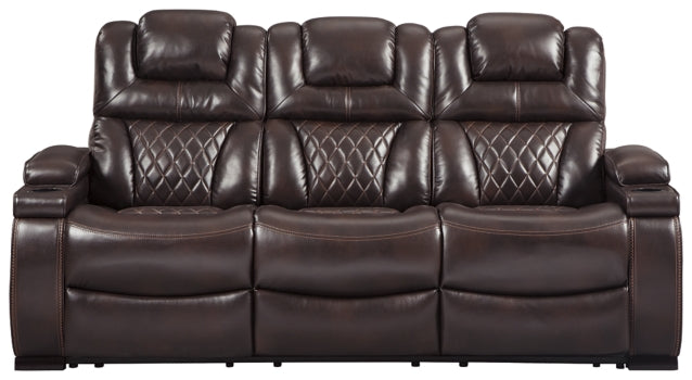 Warnerton Sofa and Recliner - furniture place usa