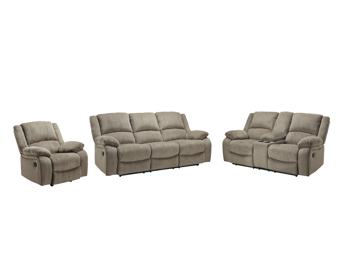 Draycoll Sofa, Loveseat and Recliner - PKG007320 - furniture place usa