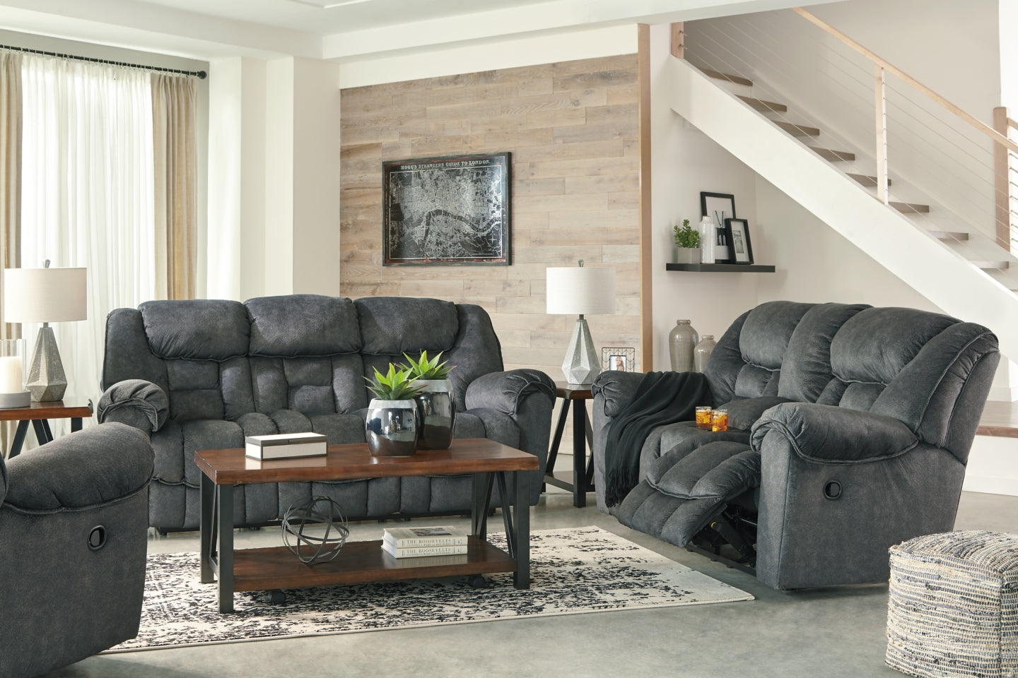 Capehorn Sofa, Loveseat and Recliner - furniture place usa