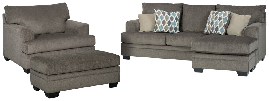 Dorsten Sofa Chaise, Chair, and Ottoman - furniture place usa