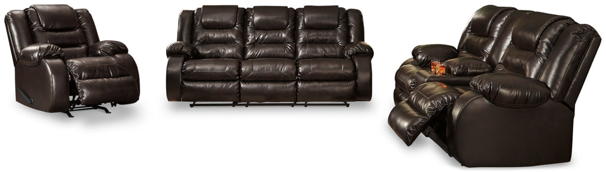 Vacherie Sofa, Loveseat and Recliner - furniture place usa