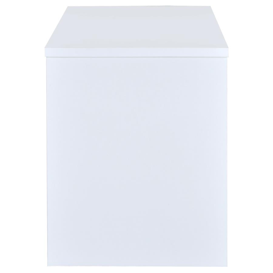 Irving White Computer Desk - furniture place usa