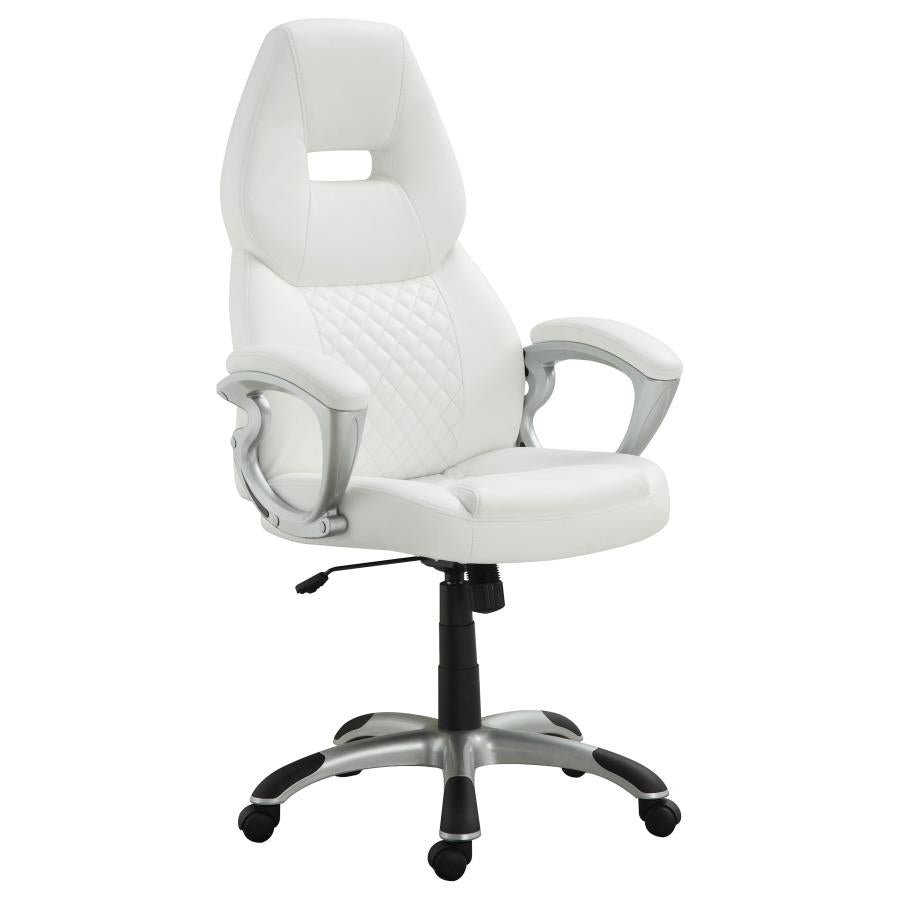 Bruce White Office Chair - furniture place usa