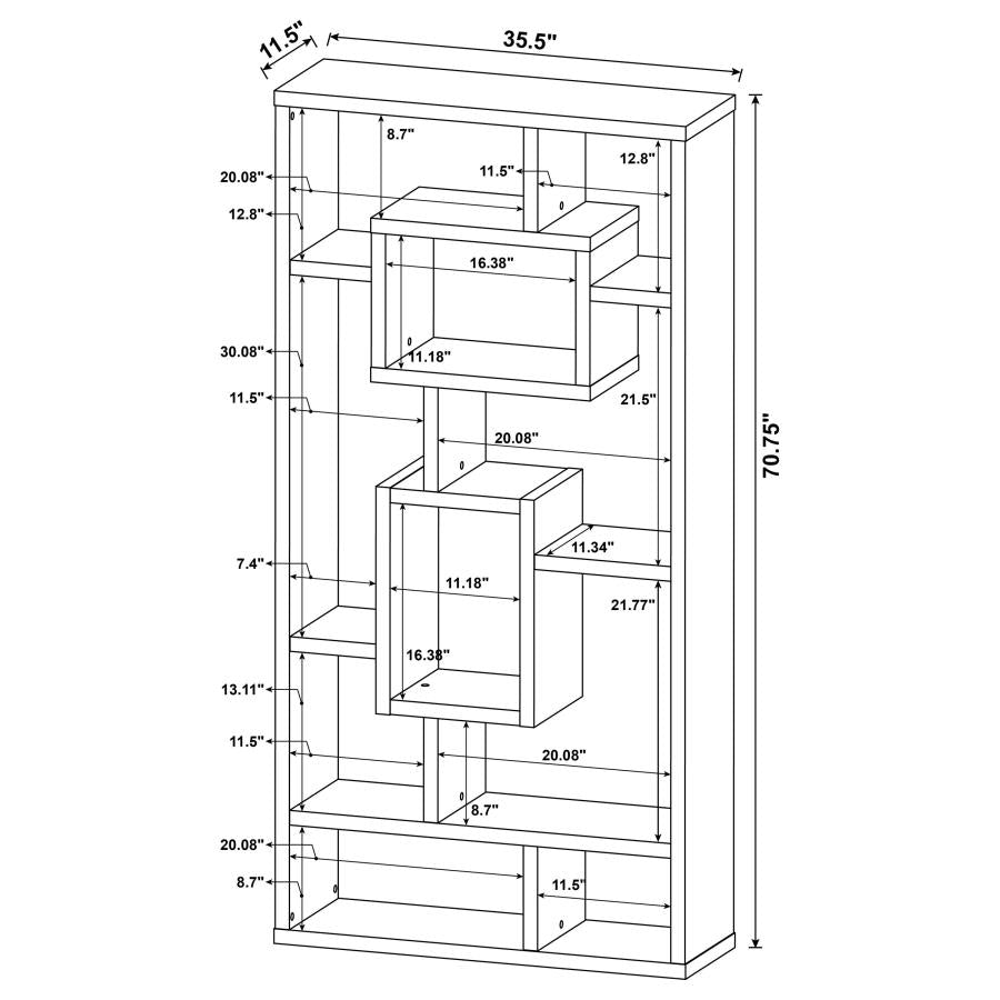Howie Brown Bookcase - furniture place usa