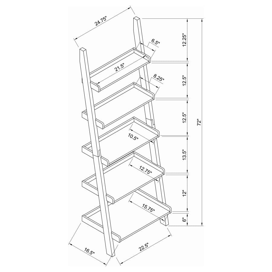 Colella Brown 3 Pc Bookcase Set - furniture place usa
