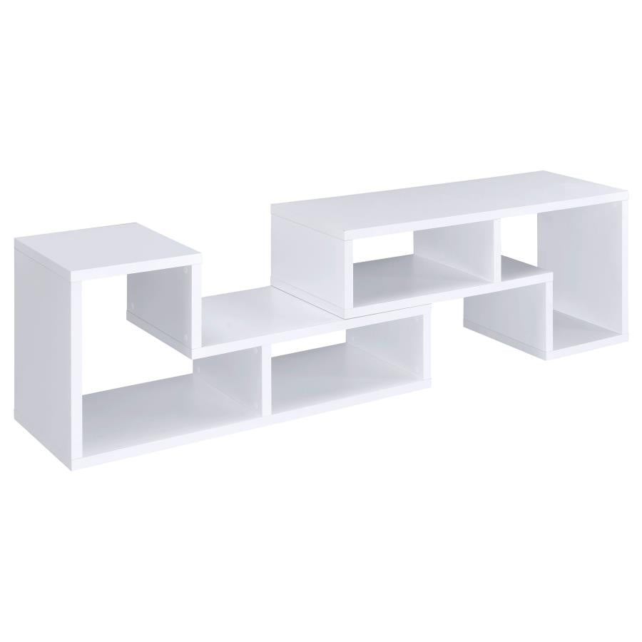 Velma White Bookcase / Tv Stand - furniture place usa